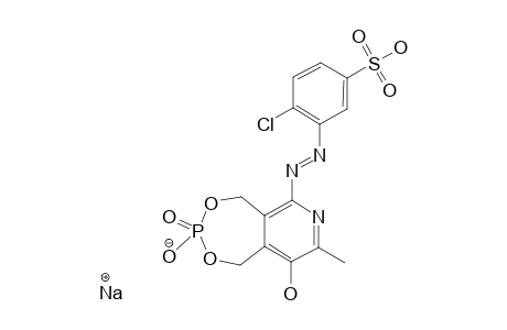 PYRIDOXINE-ALPHA(4,5)-CYCLOMONOPHOSPHATE-6-AZOPHENYL-2'-CHLORO-5'-SULFONIC-ACID-MONOSODIUM-SALT