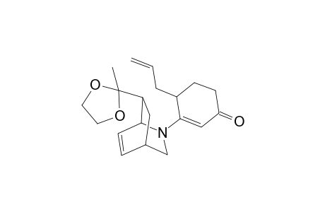 3-[8-(2-methyl-1,3-dioxolan-2-yl)-5-azabicyclo[2.2.2]oct-2-en-5-yl]-4-prop-2-enyl-1-cyclohex-2-enone