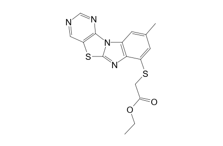 (2-Methylpyrimidino[4',5':4,5]thiazolo[3,2-a]benzimidazol-4-yl)-thioethyl acetate
