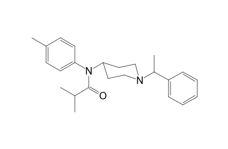 N-4-methylphenyl-2-methyl-N-[1-(1-phenylethyl)piperidin-4-yl]propanamide