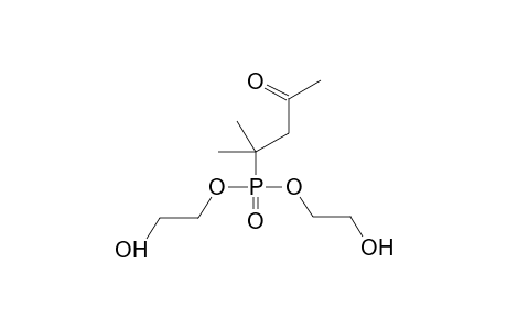 BIS(2-HYDROXYETHYL) 1,1-DIMETHYL-3-OXOBUTYLPHOSPHONATE