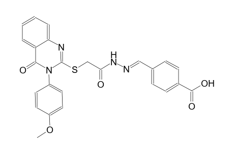 4-{(E)-[({[3-(4-methoxyphenyl)-4-oxo-3,4-dihydro-2-quinazolinyl]sulfanyl}acetyl)hydrazono]methyl}benzoic acid