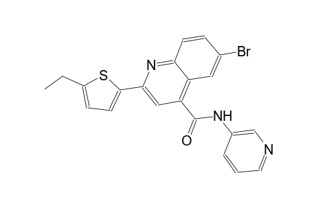 6-bromo-2-(5-ethyl-2-thienyl)-N-(3-pyridinyl)-4-quinolinecarboxamide
