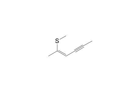 (Z)-2-Methylthio-hex-2-en-4-yne