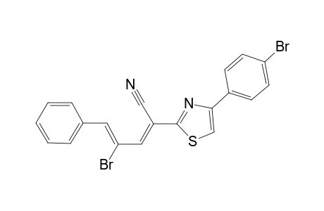 (2E,4Z)-4-bromanyl-2-[4-(4-bromophenyl)-1,3-thiazol-2-yl]-5-phenyl-penta-2,4-dienenitrile