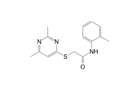 2-[(2,6-dimethyl-4-pyrimidinyl)sulfanyl]-N-(2-methylphenyl)acetamide