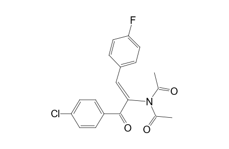 Acetamide, N-acetyl-N-[1-(4-chlorobenzoyl)-2-(4-fluorophenyl)ethenyl]-