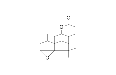 9a-Acetoxy-4,5-epoxy-2,6,6,8a-tetramethyl-tricyclo(5.3.1/1,7/.0/1,5/)undecane