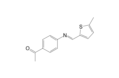 Ethanone, 1-[4-(5-methyl-2-thienylmethylideneamino)phenyl]-
