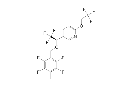 1-[2-(2,2,2-TRIFLUOROETHOXYPYRIDIN-5-YL)]-2,2,2-TRIFLUOROETHYL-(4-METHYL-2,3,5,6-TETRAFLUOROPHENYL)-METHYLETHER