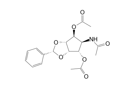 1,4-O-Diacetyl-5-(acetylamino)-2,3-O-(benzylidene)cyclopentane-1,2,3,4,tetraol
