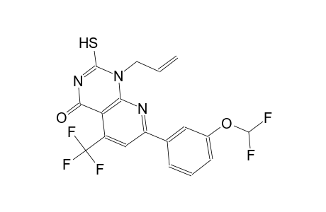 pyrido[2,3-d]pyrimidin-4(1H)-one, 7-[3-(difluoromethoxy)phenyl]-2-mercapto-1-(2-propenyl)-5-(trifluoromethyl)-