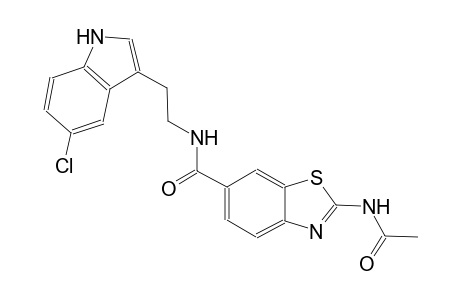 6-benzothiazolecarboxamide, 2-(acetylamino)-N-[2-(5-chloro-1H-indol-3-yl)ethyl]-
