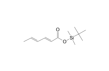 2,4-Hexadienoic acid, tert-butyldimethylsilyl ester, (E,E)-