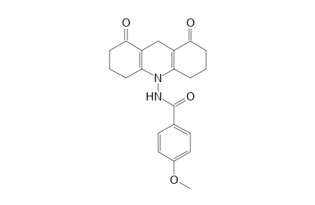 10-(p-Methoxybenzoylamino)-3,4,6,7,9,10-hexahydro-1,8(2H,5H)-acridinedione