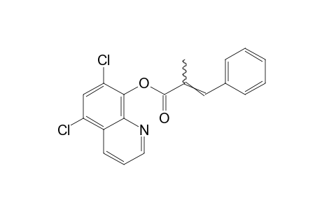 5,7-dichloro-8-quinolinol, alpha-methylcinnamate (ester)
