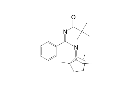 N(2)-(2,2-Dimethylpropanoyl)-N(1)-[1,3,3-trimethylbicyclo[2.2.1]hept-2-ylidene] benzamidine