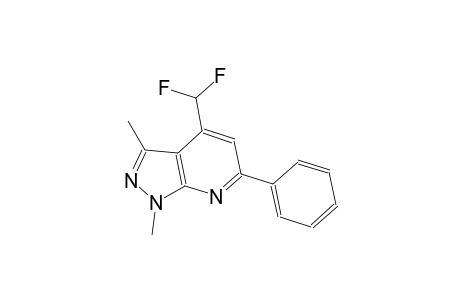 1H-pyrazolo[3,4-b]pyridine, 4-(difluoromethyl)-1,3-dimethyl-6-phenyl-