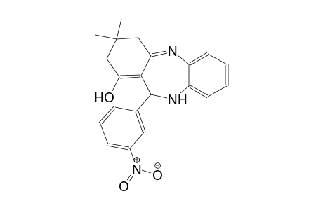 3,3-dimethyl-11-(3-nitrophenyl)-3,4,10,11-tetrahydro-2H-dibenzo[b,e][1,4]diazepin-1-ol