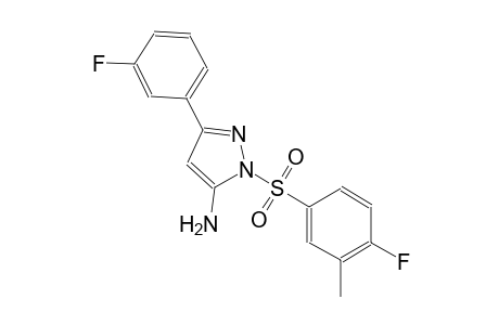 1H-pyrazol-5-amine, 1-[(4-fluoro-3-methylphenyl)sulfonyl]-3-(3-fluorophenyl)-