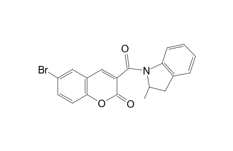 6-Bromo-3-[(2-methyl-2,3-dihydro-1H-indol-1-yl)carbonyl]-2H-chromen-2-one