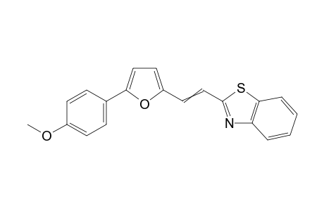 1-[5-(p-methoxyphenyl)-2-furyl]-2-(2-benzothiazolyl)ethene