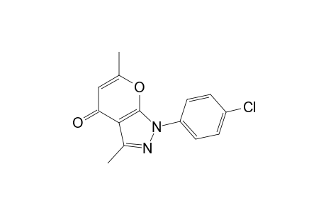 Pyrano[2,3-c]pyrazol-4(1H)-one, 1-(4-chlorophenyl)-3,6-dimethyl-