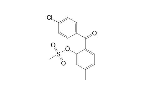 2-(4-Chlorobenzoyl)-5-methylphenyl methane sulfonate