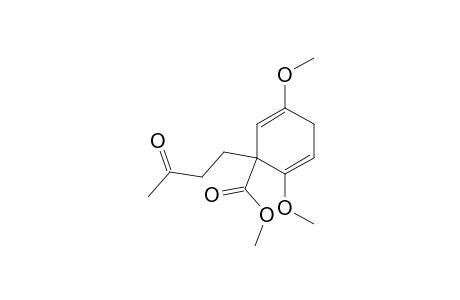 2,5-Cyclohexadiene-1-carboxylic acid, 2,5-dimethoxy-1-(3-oxobutyl)-, methyl ester