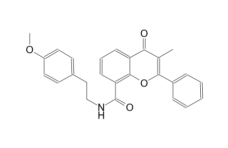 4H-1-benzopyran-8-carboxamide, N-[2-(4-methoxyphenyl)ethyl]-3-methyl-4-oxo-2-phenyl-
