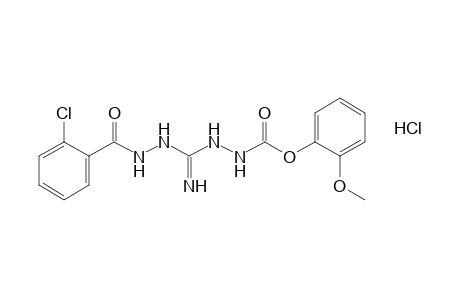 1-(carboxyamino)-3-(o-chlorobenzamido)guanidine, o-methoxyphenyl ester, monohydrochloride