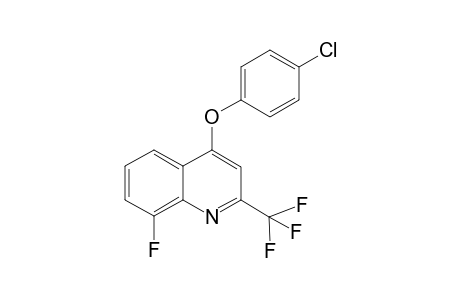 Quinoline, 4-(4-chlorophenoxy)-8-fluoro-2-trifluoromethyl-