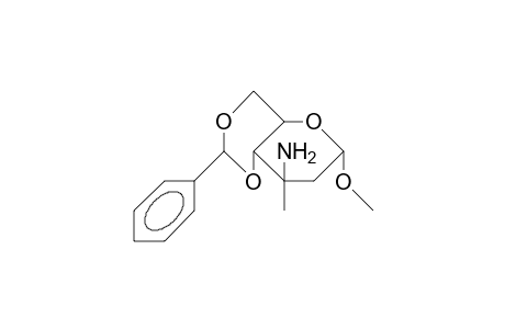 Methyl 3-amino-4,6-O-benzylidene-2,3-dideoxy-3-C-methyl-A-D-arabino-hexopyranoside