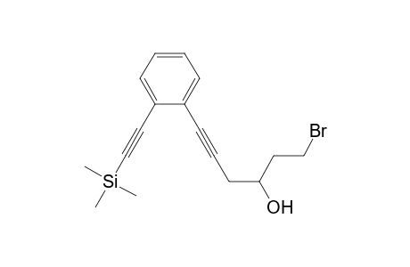 1-bromanyl-6-[2-(2-trimethylsilylethynyl)phenyl]hex-5-yn-3-ol