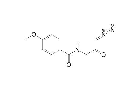3-(p-methoxyphenyl)carbonylamino-1-diazo-propan-2-one