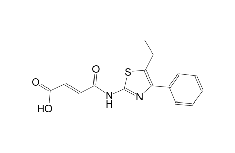 (2E)-4-[(5-ethyl-4-phenyl-1,3-thiazol-2-yl)amino]-4-oxo-2-butenoic acid
