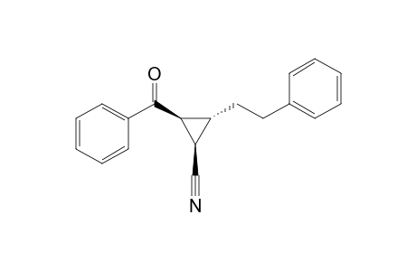 (1R*,2S*,3R*)-2-Benzoyl-3-(2-phenylethyl)cyclopropanecarbonitrile