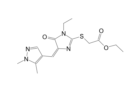 ethyl ({(4E)-4-[(1,5-dimethyl-1H-pyrazol-4-yl)methylene]-1-ethyl-5-oxo-4,5-dihydro-1H-imidazol-2-yl}sulfanyl)acetate