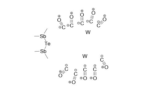 Ditungsten dimethylstibanyltellanyl(dimethyl)stibane decacarbonyl