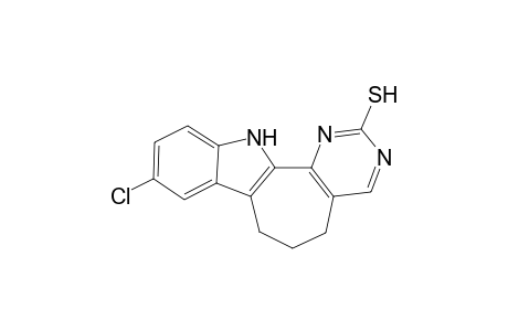 2-Mercapto-9-chloro-5,6,7,12-tetrahydropyrimido[5',6':6,7]cyclohepta[b]indole