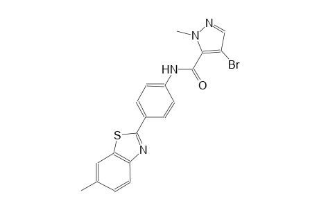 4-bromo-1-methyl-N-[4-(6-methyl-1,3-benzothiazol-2-yl)phenyl]-1H-pyrazole-5-carboxamide