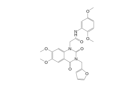 N-(2,5-dimethoxyphenyl)-2-(3-(2-furylmethyl)-6,7-dimethoxy-2,4-dioxo-3,4-dihydro-1(2H)-quinazolinyl)acetamide