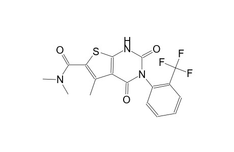 thieno[2,3-d]pyrimidine-6-carboxamide, 1,2,3,4-tetrahydro-N,N,5-trimethyl-2,4-dioxo-3-[2-(trifluoromethyl)phenyl]-