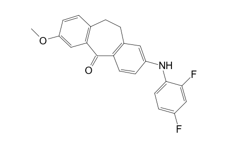 2-(2,4-Difluorophenylamino)-7-methoxy-10,11-dihydro-dibenzo[a,d]cycloheptene-5-one