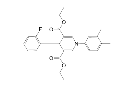 Diethyl 1-(3,4-dimethylphenyl)-4-(2-fluorophenyl)-1,4-dihydro-3,5-pyridinedicarboxylate