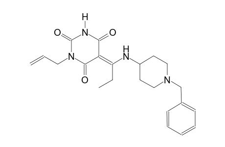 (5E)-1-allyl-5-{1-[(1-benzyl-4-piperidinyl)amino]propylidene}-2,4,6(1H,3H,5H)-pyrimidinetrione
