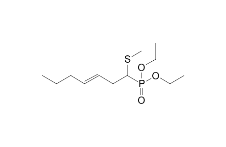 Diethyl (1-methylthiohept-3-en-1-yl)phosphonate