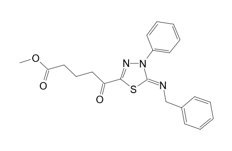 Methyl 4-[5'-benzylimino-4'-phenyl-.delta(2).-1,3,4-thiadiazolin-2'-yl]-5-oxopentanoate