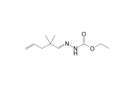 2,2-Dimethyl-4-pentenal ethoxycarbonyl hydrazone