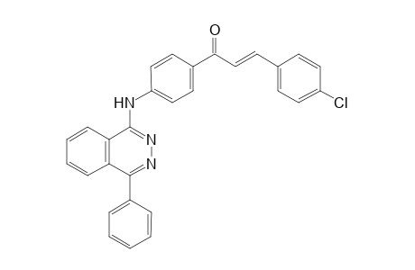 (E)-3-(4-Chlorophenyl)-1-{4-[(4-phenylphthalazin-1-yl)amino]-phenyl}prop-2-en-1-one